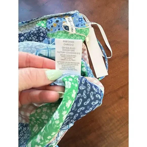 NWT For Love & Lemons Juniper Patchwork Romper XS - Picture 6 of 6